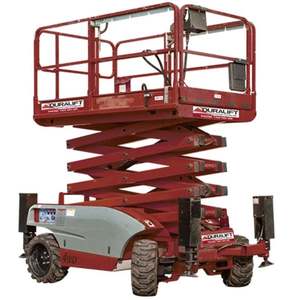 Elevador de tijera para terreno áspero de 26 pies y 32 pies a la venta, barato, perfecto para proyectos de construcción y mantenimiento al aire libre - Product Image 4