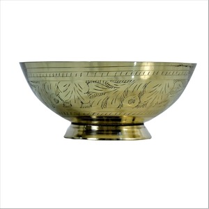 High Quality Personalized Brass Embossed Dinner Bowl Polished Metal <b>Dinnerware</b> from India Suppliers & Manufacturers - Product Image 2