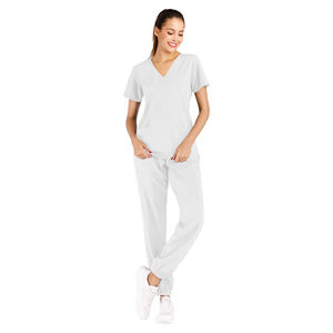 Conjuntos de uniformes de hospital personalizados para mujer, nuevo uniforme de enfermera médica, uniformes médicos cortos de poliéster Spandex para correr, uniformes de hospital - Product Image 5