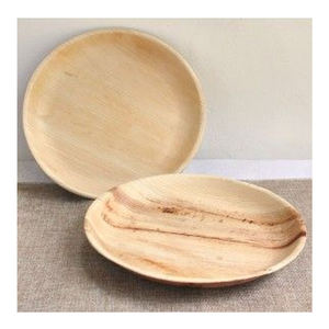 Platos desechables redondos sostenibles, vajilla biodegradable ecológica para fiestas en casa y uso de catering - Product Image 2