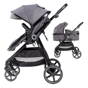 Cochecito 2 en 1 Modelo Versa Gris - Asiento de Tela con Cesta - Product Image 1