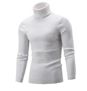 La mejor oferta en Jersey de punto de cuello alto de lana de otoño e invierno para hombre de alta calidad, suéteres de fabricante de prendas de punto personalizadas - Product Image 6