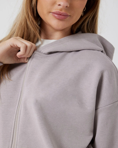 OEM/ODM Custom Made Women's Tracksuit Custom DTF Printed Logo 100% Cotton Acid Wash Zip Up Baggy Tracksuit for Women's - Product Image 2