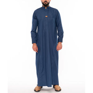 Vêtements islamiques confortables à manches longues, style Moyen-Orient, prix bas, Jubbah de qualité supérieure, conçu sur mesure pour hommes - Product Image 5