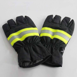 Guantes de dedos completos de cuero dividido de oveja de alta resistencia OEM Guantes de seguridad de doble palma Industrial ignífugos Anti-Corte Características al aire libre - Product Image 2