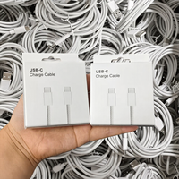Câble de charge rapide PD 60W USB-C vers USB-C, tressé en nylon, coloré, avec fonction d'alimentation pour iPhone 15 16 Max, boîte de vente au détail incluse