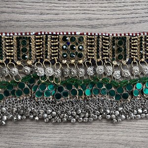 เครื่องประดับสร้อยคอระบายอากาศน้ำหนักเบาสำหรับงานแต่งงานในรูปแบบที่กำหนดเองของผู้หญิงชุดเครื่องประดับวินเทจชนเผ่าอัฟกานิสถาน - Product Image 3