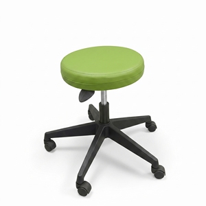 Modern Backless Rolling <b>Stool</b> Ergonomic PU Leather Upholstery Wheels Adjustable Height Steel Frame Home Office Hotel Office - Product Image 3