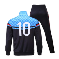 Survêtement de football personnalisé, uniforme de football numéroté pour équipe, polyester à séchage rapide, OEM ODM, fabricant en gros