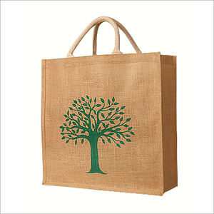 Wholesale Custom Logo Printed <b>Jute</b> <b>Shopping</b> Tote <b>Bag</b> Eco-Friendly Manufactured <b>Jute</b> <b>Bags</b> for Coffee Eco-Friendly Feature - Product Image 3