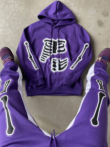 Conjunto de Pantalones Deportivos y Sudadera con Capucha Unisex Personalizados, Pantalones Deportivos Anchos, Fabricante de Conjuntos Deportivos Personalizables para Hombre - Product Image 3