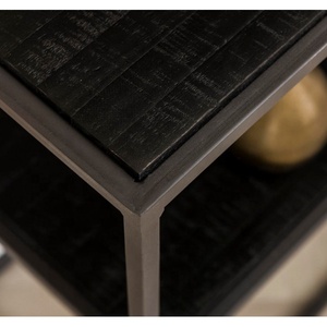 Mesa de consola de diseño industrial moderno plegable con marco de hierro de madera maciza para uso en exteriores, Villa, sala de estar, pasillo de entrada - Product Image 3