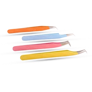 Nueva Gama de Pinzas de Acero Inoxidable para Extensión de Pestañas, Herramientas Profesionales de Separación, Personalizables con Marca Privada - Product Image 1