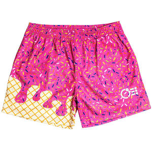 Short en maille à sublimation personnalisée pour hommes enfants glace pour la crème inspiré de la formation course à pied et sports de baseball taille moyenne avec devant - Product Image 6