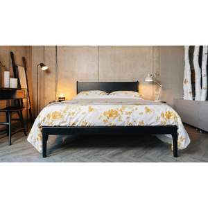 Cadre de lit plateforme minimaliste et durable en teck massif avec tailles personnalisables et emballage sur mesure - Product Image 6