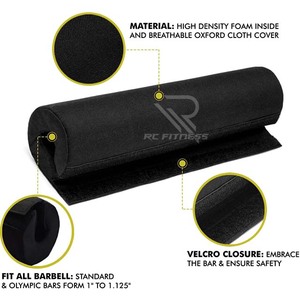 ชุดอุปกรณ์ป้องกันคอสำหรับสควอท RC Fitness Wear ปรับแต่งได้ ผลิตจากหนัง PU และโฟม NBR กันลื่น สำหรับยกน้ำหนัก - Product Image 3