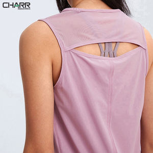 Débardeur blanc uni imprimé personnalisé pour femmes, 100% coton, sport, entraînement, gym - Product Image 5