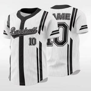 Conjuntos de Camisetas de Béisbol Personalizadas de Primera Calidad al por Mayor, 100% Poliéster, Cuello Redondo, Impresión por Sublimación Completa en la Parte Delantera, Transpirables y de Secado Rápido - Product Image 5