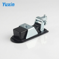 Loquet de panneau à compression industriel Yuxin YX-MS609-1 en alliage de zinc, serrure de cabinet haute sécurité avec 2 clés, finition noir/argent, cache-poussière