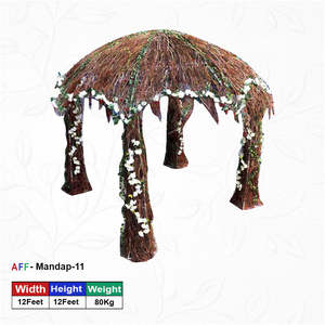 Mandap Artificial Rústico con Diseño de Bosque Encantado - Product Image 2