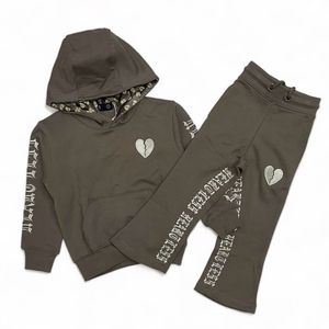 Conjunto de chándal de hombre adulto de 2 piezas apilable acampanado de lana gruesa de algodón 100% de invierno de alta calidad personalizado - Product Image 6