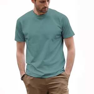 T-shirts à col rond surdimensionnés OEM de haute qualité pour hommes | T-shirts à manches courtes en coton/Stock. - Product Image 3