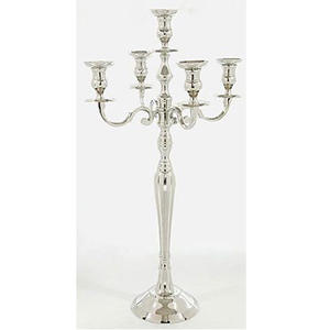 Meilleures ventes : Chandelier à 5 bras sur mesure, finition nickel, en métal, pour décoration de table de mariage et de la maison - Product Image 5