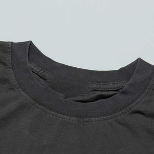 T-shirts vierges de qualité pour hommes, effet vieilli, nouveau design, coupe oversize, épaules tombantes, personnalisables avec logo - Product Image 5