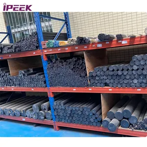 iPEEK Variety Diameter Round Bars Sticks Extruded Plastic Black PEEK Rod Bar