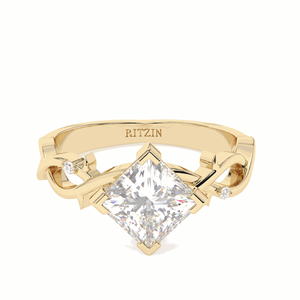 Bague de fiançailles en diamant princesse 1.50 CT pour femme - Product Image 2