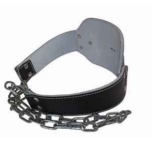 Chaîne en acier robuste haltérophilie Gym taille trempage ceinture musculation cuir personnalisé Dip ceinture - Product Image 3