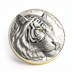 3D Metall Gedenkmünze Benutzer definierte Tier münze Wolf Tigger Münzen