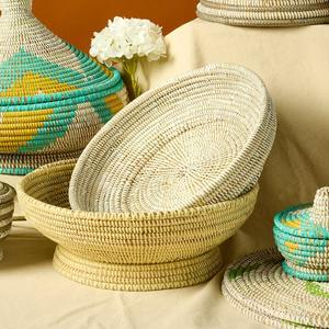 Panier en herbe de mer, accessoire de cuisine, tissage en herbe de mer, bol en paille de mer, paniers de rangement en raphia de petite taille - Product Image 5