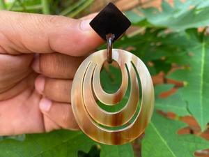 Pendientes de Cuerno de Búfalo para Niñas, Pendientes de Mujer, Joyería de Cuerno, Cuerno Natural para Mujer, Alta Calidad - Product Image 4