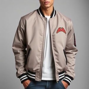 Chaqueta universitaria fabricada en Pakistán con mangas de satén, forro interior impreso, disponible en todos los tamaños, proveedor OEM, buen precio - Product Image 2