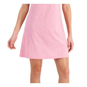 Abito Retrò Rosa da Donna ID Ideology con Collo Halter e Maniche a Lanterna in Materiale Riciclato Ecosostenibile Taglia Large-Taglia Unica - Product Image 3