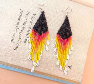 Pendientes Pintados a Mano y Bordados, Pendientes Personalizados con Múltiples Cuentas, Joyería Festiva para Mujer al Mejor Precio, Pendientes con Cuentas - Product Image 1