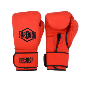 Wholesale 8oz Waterproof Breathable Lightweight Adult Leather Boxing <b>Gloves</b> Customizable Professional Training <b>Gloves</b> 12oz High - Product Image 6