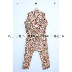 ชุดเดรสผ้าฝ้ายพิมพ์ลายดอกไม้ทำมือสำหรับผู้หญิงชุดนอนเพื่อนเจ้าสาวมีสไตล์สำหรับฤดูร้อนฤดูใบไม้ร่วงฤดูใบไม้ผลิ - Product Image 6