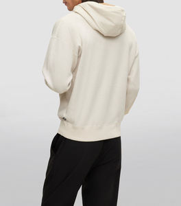 เสื้อฮู้ดสวมหัวสีเบจที่กำหนดเองได้เสื้อฮู้ดขนแกะนุ่มใส่ได้ทั้งชายและหญิงมีกระเป๋าด้านหน้าด้านหน้ามีฮู้ดด้านในปรับได้ - Product Image 4