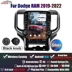 Aucar Tesla Màn Hình 13.6 "Android 13 Xe <span class=keywords><strong>Video</strong></span> DVD <span class=keywords><strong>Player</strong></span> Cho Dodge Ram 2019-2022 Xe Đài Phát Thanh Tự Động Stereo Đầu Đơn Vị GPS Navigation - Product Image 5