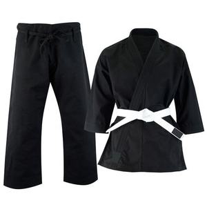 Uniforme de Karate negro de 8oz personalizado de alta calidad al por mayor/Karate Gi negro personalizado/Traje de Karate negro personalizado - Product Image 2