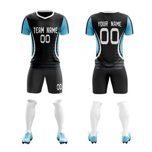 Uniformes de Football Nom Personnalisé Équipe de Football Jersey Design Modèles Ensemble Complet Uniforme de Football par Sublimation - Product Image 3