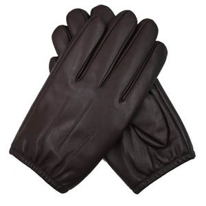 Guantes de Conducción de Cuero para Hombre, Estilo Clásico, Dedos Completos, Color Azul, Piel de Ciervo - Product Image 5