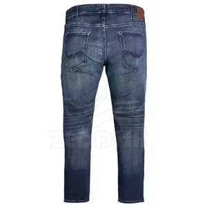 Nouveau Jean en Denim Coton Uni Décontracté Coupe Droite Respirant pour Homme, Lavage Moyen, Taille Mi-Haute, Printemps-Été-Automne - Product Image 3