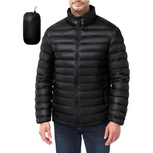 Veste matelassée personnalisée OEM pour homme, chaude, pour sports d'hiver, décontractée, à capuche, rembourrée, style urbain, grande taille, imperméable, en coton - Product Image 1