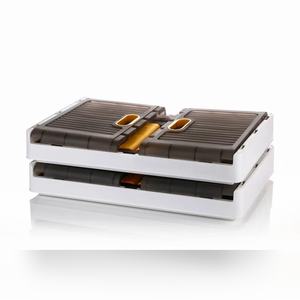 Grande boîte de rangement en plastique vierge de 100 L, conteneur empilable de qualité industrielle avec poignée pour la logistique et le stockage alimentaire - Product Image 5