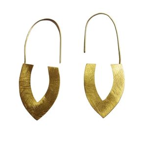 Pendientes llamativos Pendientes hechos a mano chapados en oro para mujeres y niñas Lo mejor para regalo de Navidad a la venta - Product Image 2