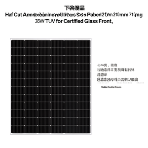 Panel Solar Monocristalino de Corte Medio de 210 mm y 540 W con Certificación TUV y Frente de Vidrio - Product Image 2