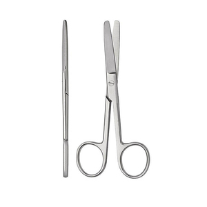 เครื่องมือผ่าตัดทางการแพทย์อุตสาหกรรมกรรไกรผ่าตัดสแตนเลสหัวโค้งเรียบตรงปรับแต่งได้ - Product Image 3